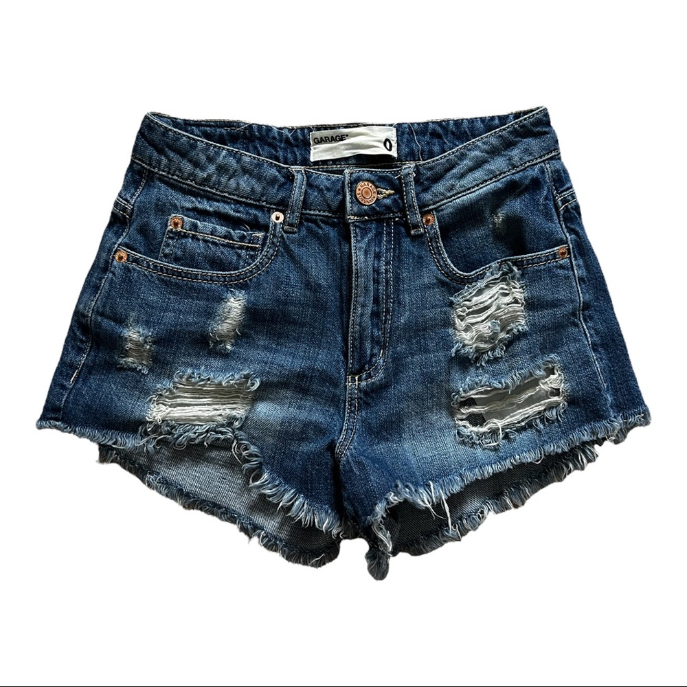 Garage size 0 denim shorts